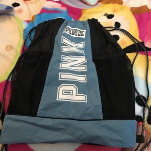 Pink Blue String Bag