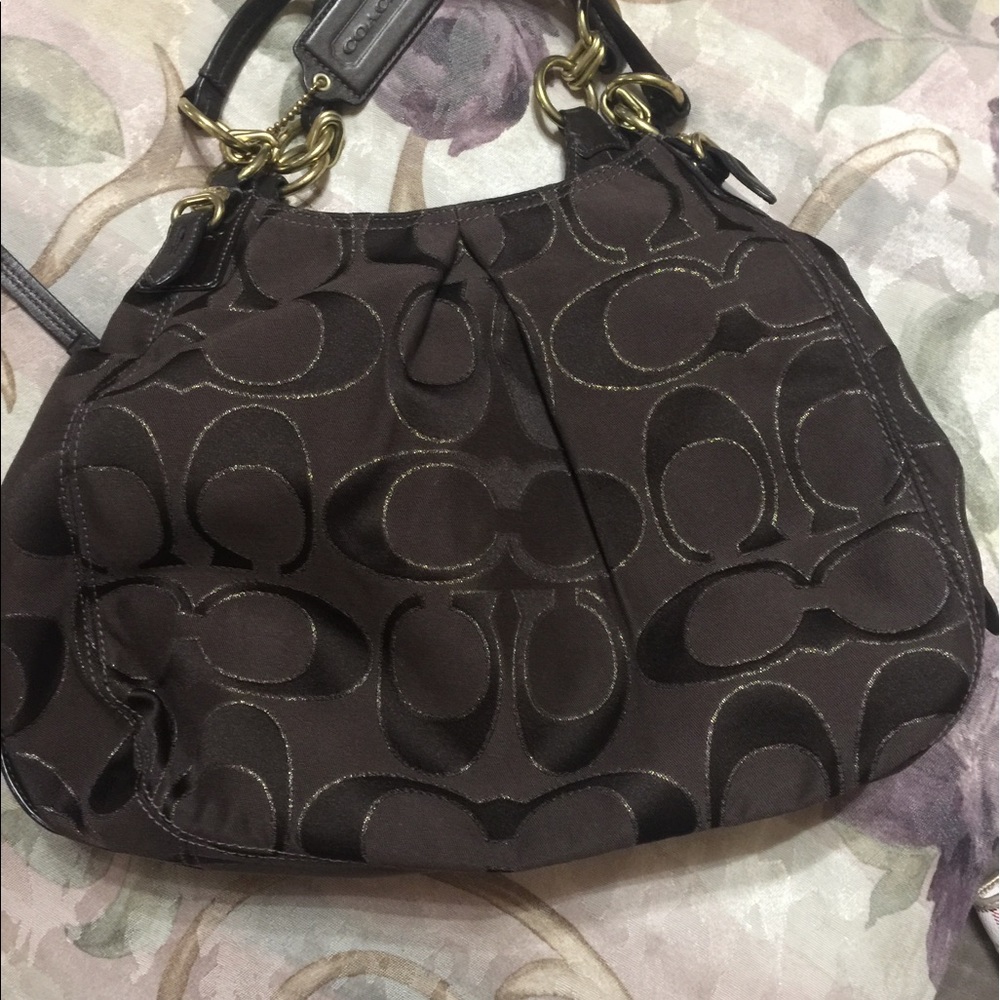 Brown Coach Purse & Wallet