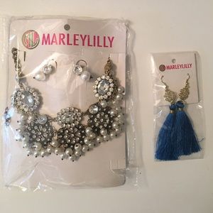 Marley lily necklace and tassel earrings