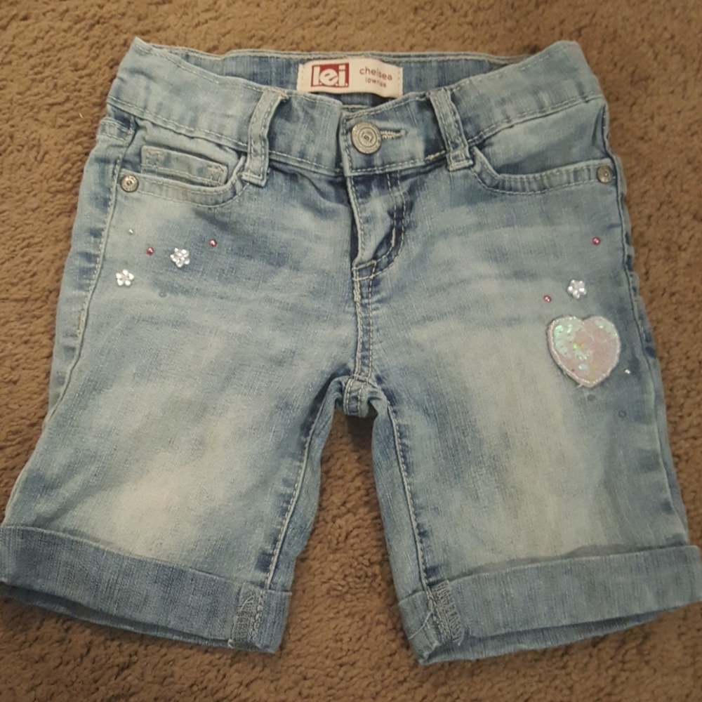 Girls jean shorts