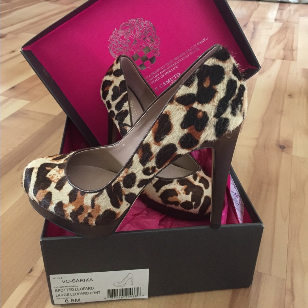 VInce Camuto leopard print heels
