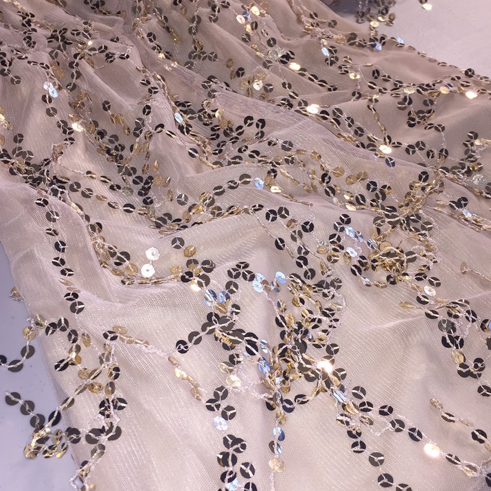 🎉HP!🎉LAST ONE! Sexy Gold Sequins/Fringe Dress - Picture 8 of 8
