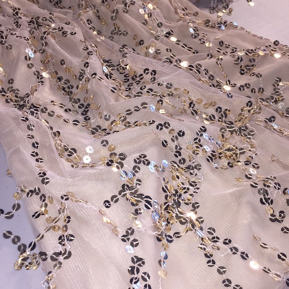 🎉HP!🎉LAST ONE! Sexy Gold Sequins/Fringe Dress - Picture 8 of 8