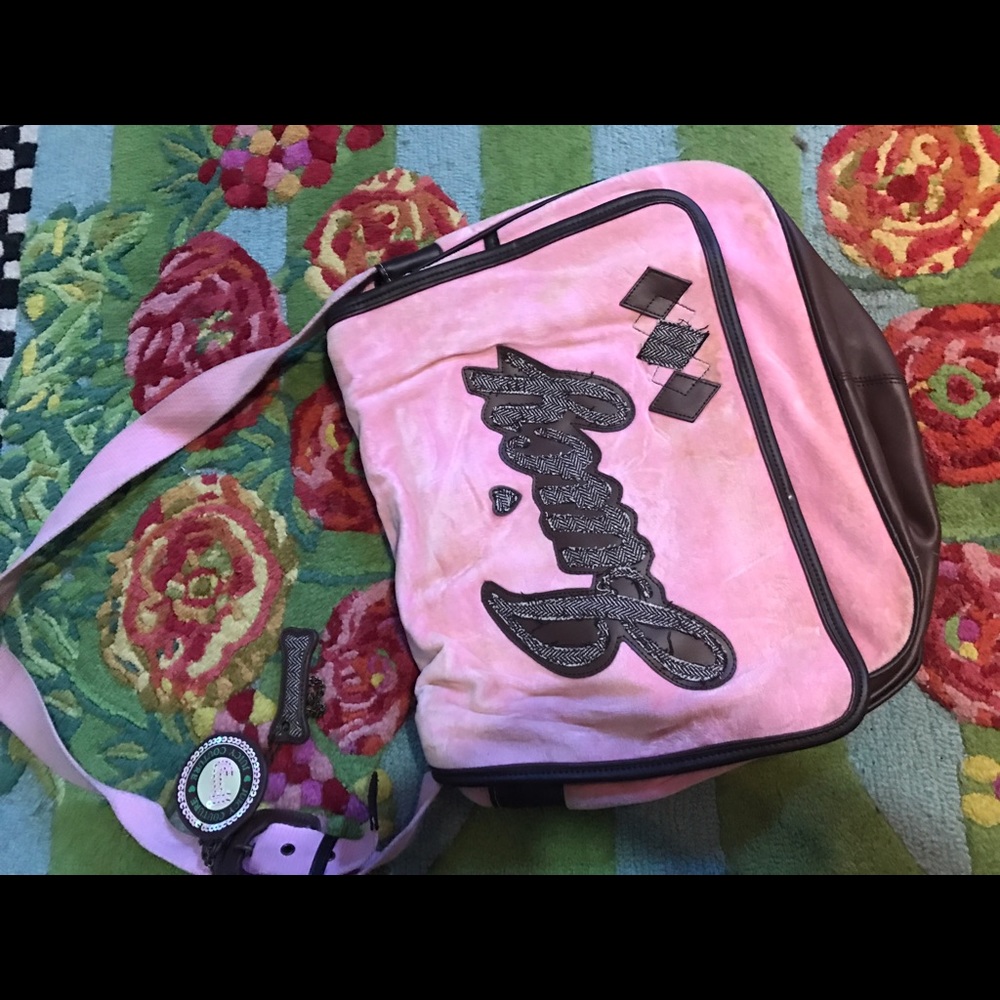 Pink Juicy Couture laptop/messenger bag!!
