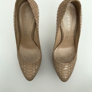 CASADEI EMBOSSED PLATFORM PUMPS