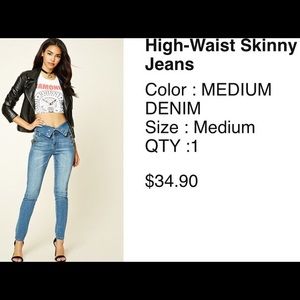 Forever 21 High Waist Jeans