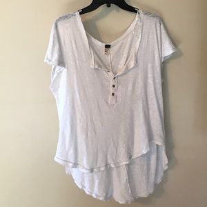 Free people Sz M high low Henley