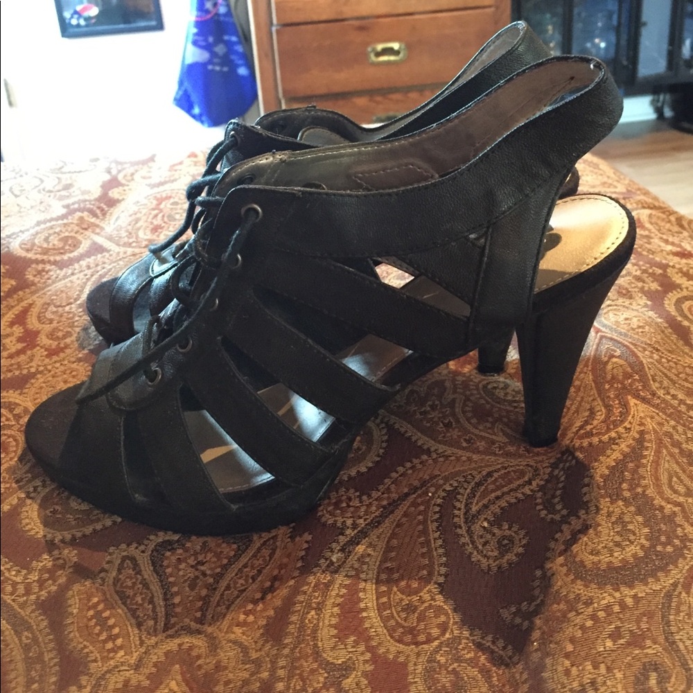 RUE 21 lace-up heels - Size Large (I think)
