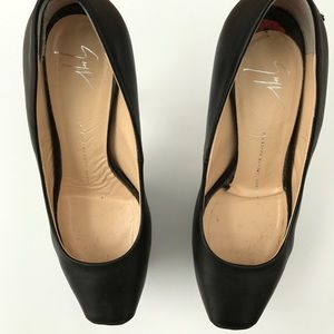 GIUEPPE ZANOTTI LEATHER PLATFORM PUMPS