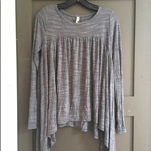 Lazy Sunday Asymmetric Hem Knit Top