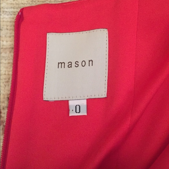 Mason red crepe mini dress Size 0 - Picture 3 of 3