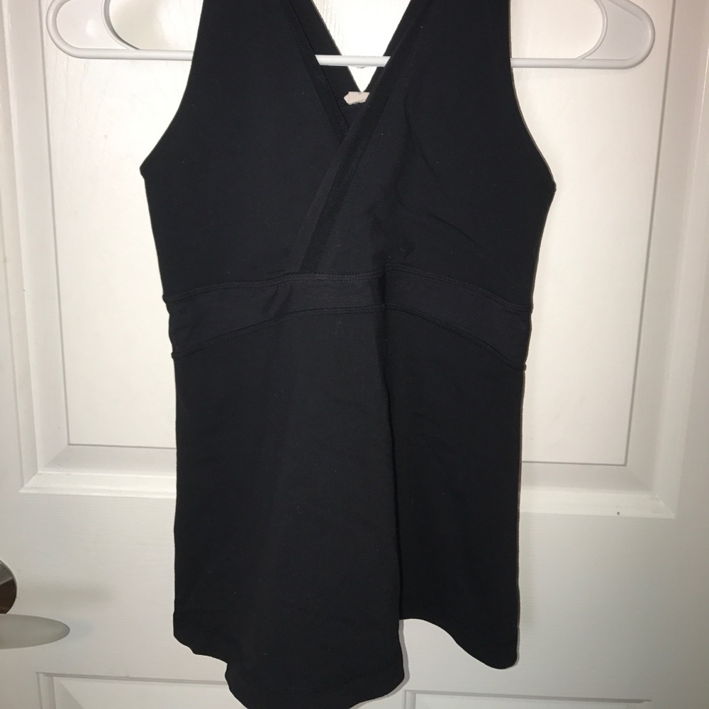 Worn Lululemon Black and Mesh workout top!