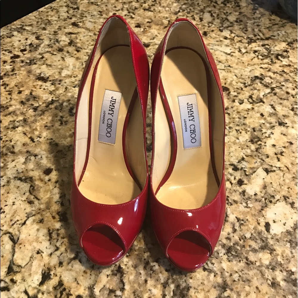 Jimmy Choo Red Pumps
