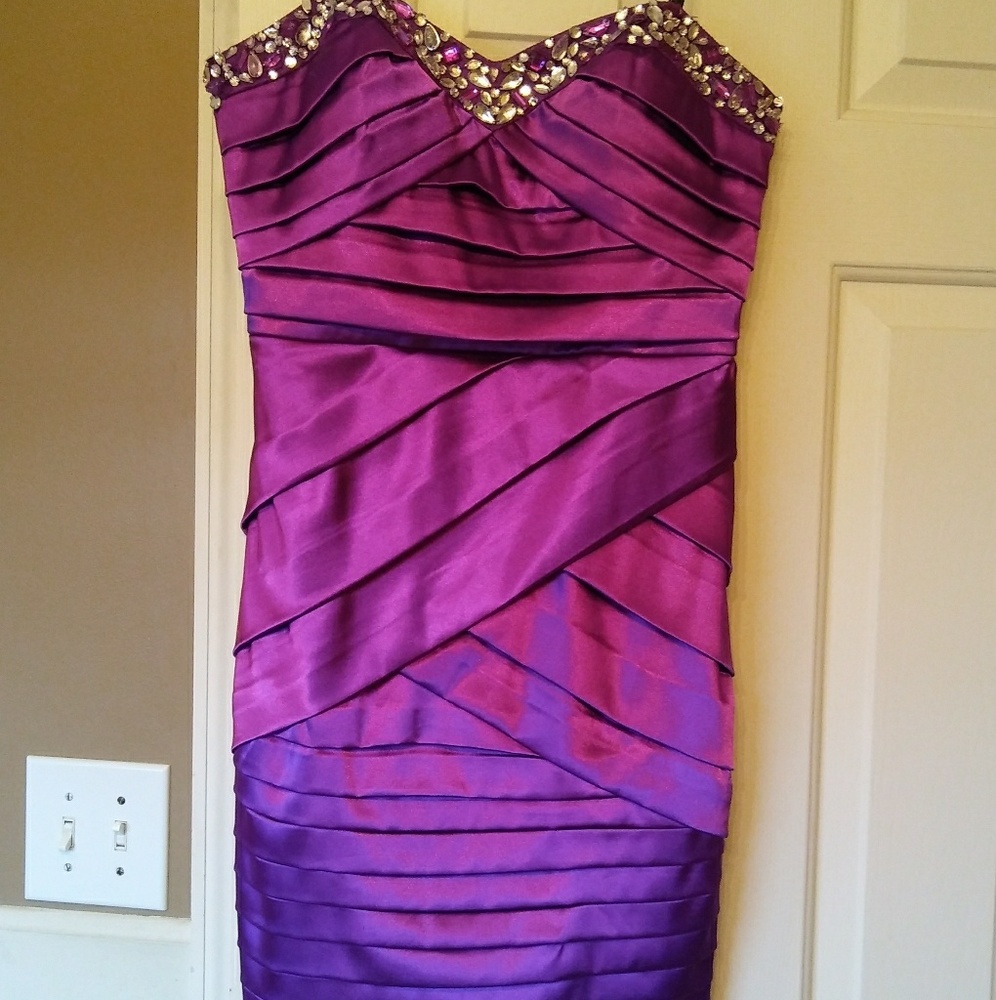 Purple nice dress!