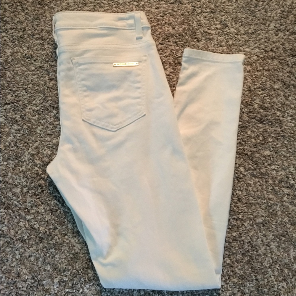 White Michael Kors skinny jeans
