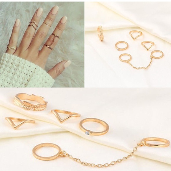 brand new stack ring set *Gold color - Picture 2 of 5