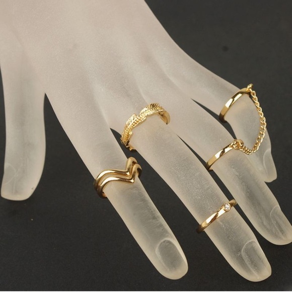 brand new stack ring set *Gold color - Picture 4 of 5