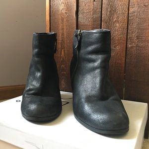 Black Leather Booties