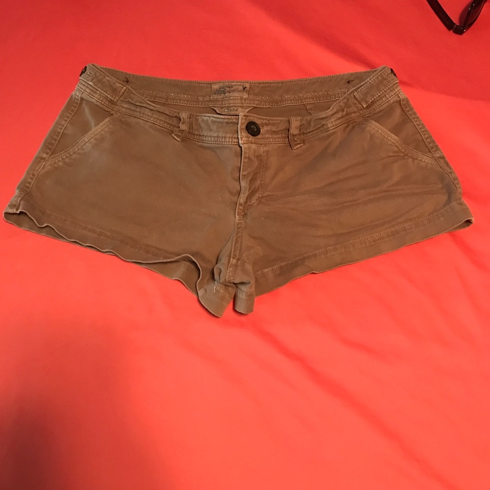 Brown American Eagle shorts size 8