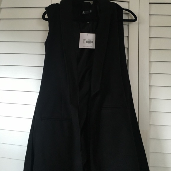 Wool cape coat black - Picture 3 of 3