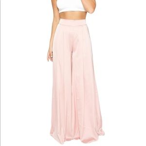 Black wide leg pants