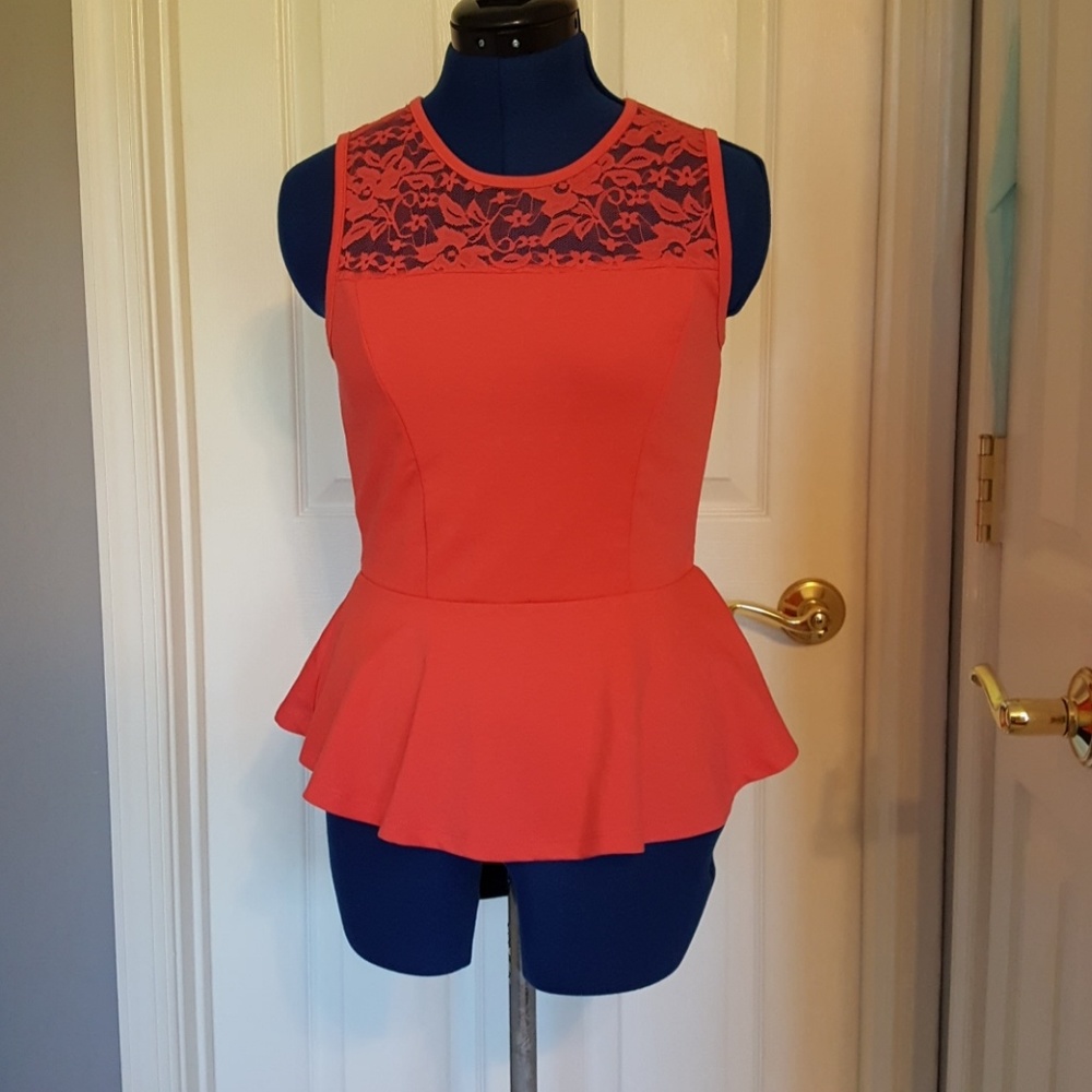 Peach Peplum