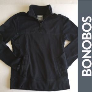 Mens Bonobos navy cotton pullover small