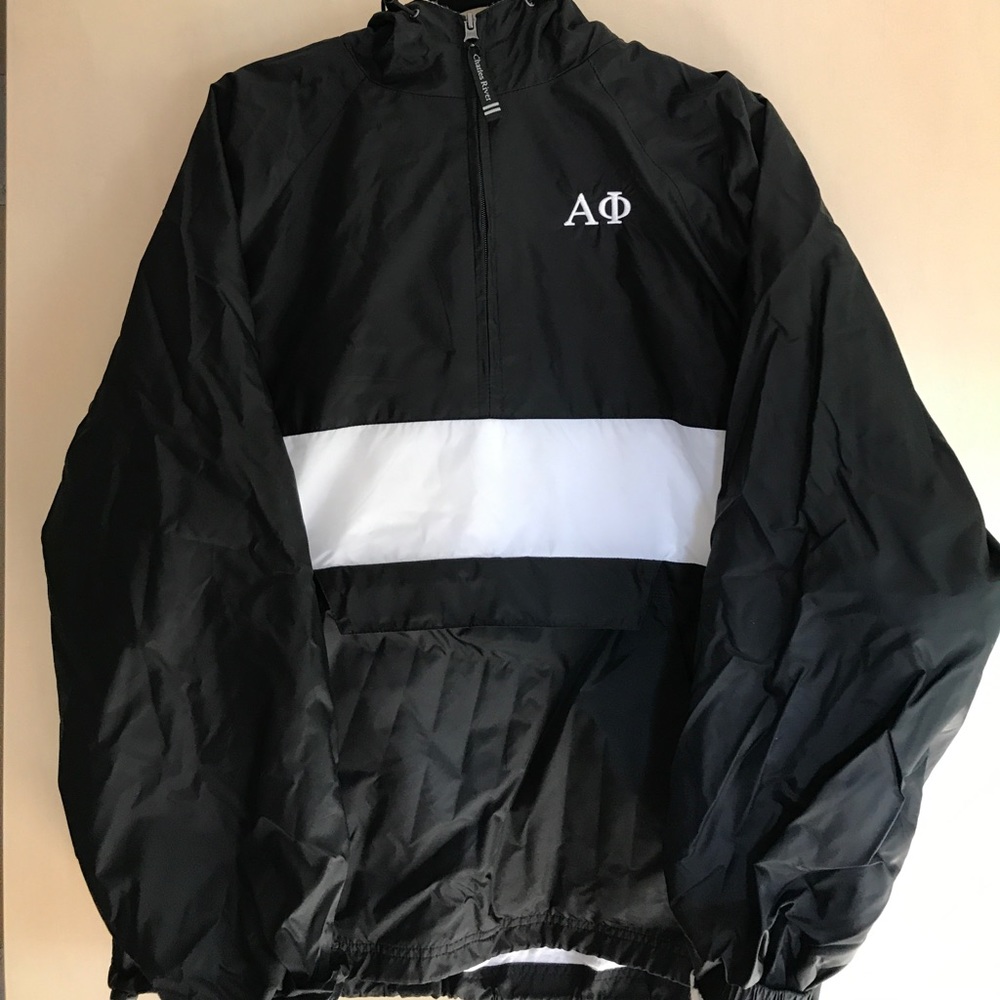 Alpha Phi lines windbreaker rain coat