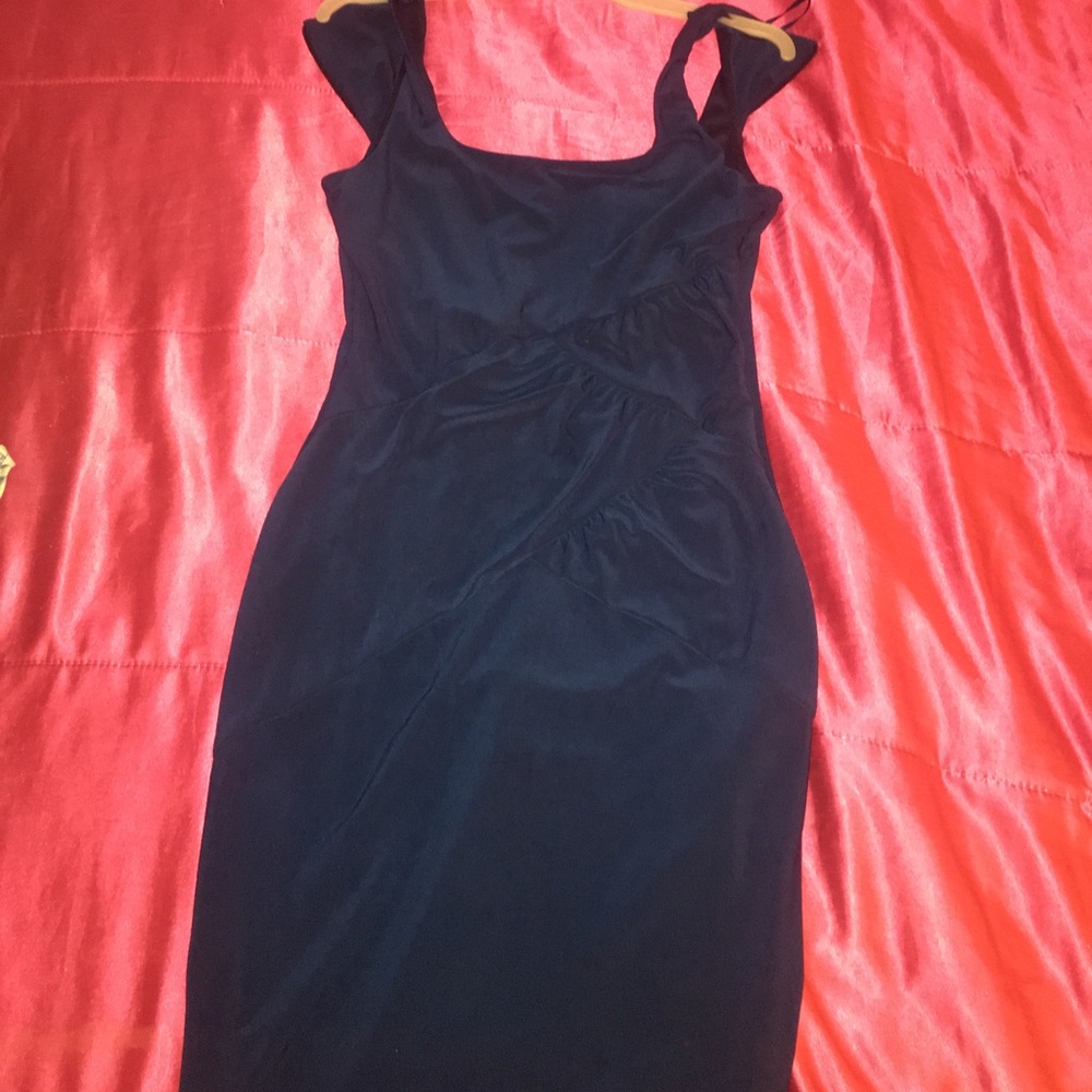 ❤ DARK BLUE Short bodycon dress ❤