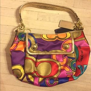 Colorful Vintage Coach Handbag