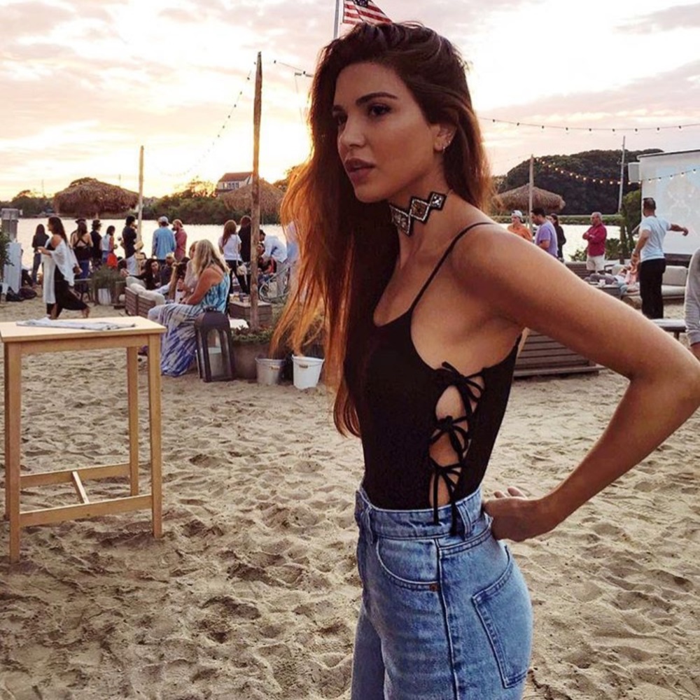 NWOT Privacy Pls Black Bodysuit