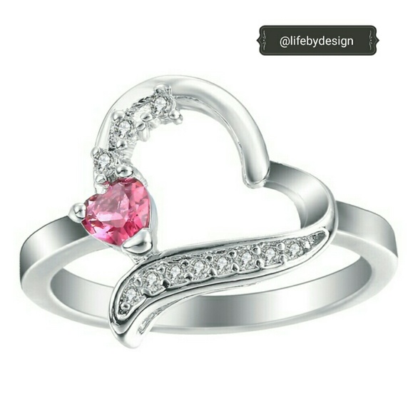 925 Sterling Silver Natural Ruby Gemstone Ring - Picture 2 of 3