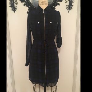 Express zip-up sheath dress, L/S