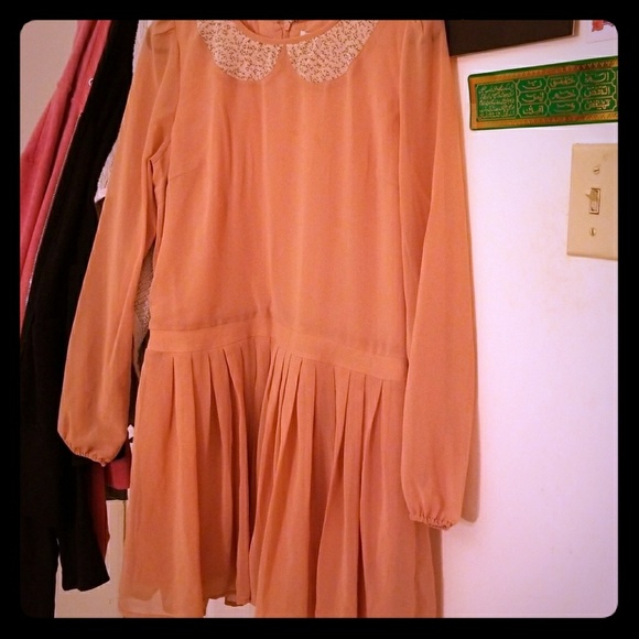 Light pink and white Forever 21 dress - Picture 1 of 4