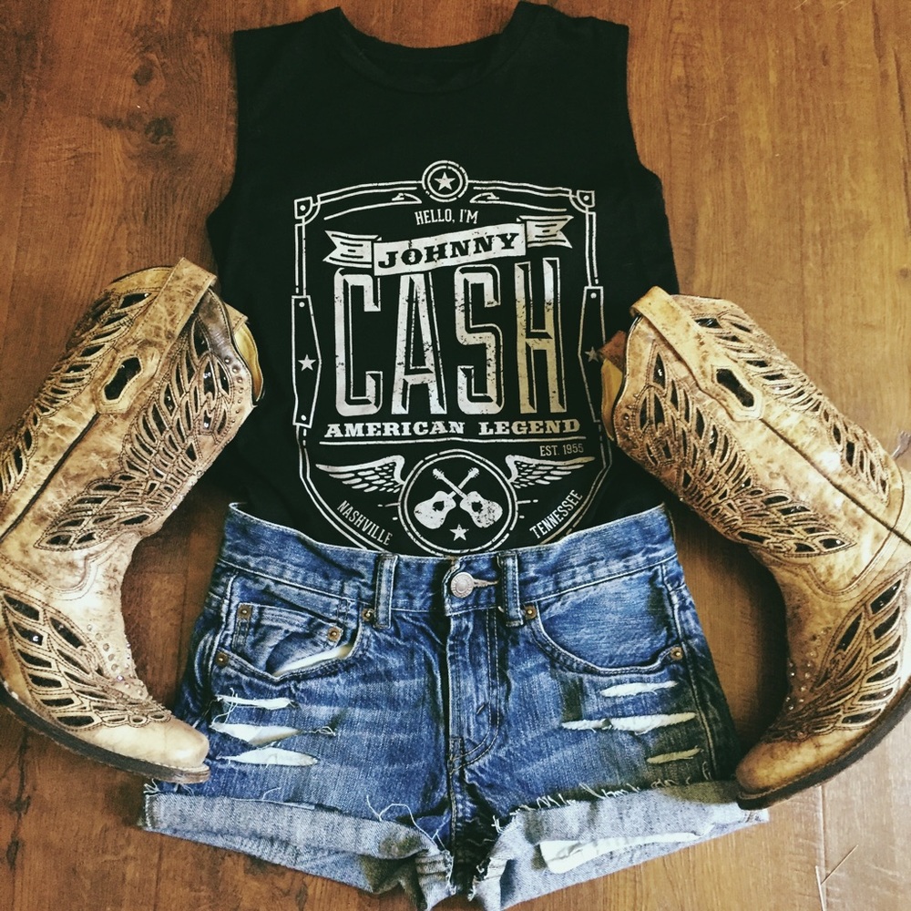 High waisted Levi's shorts