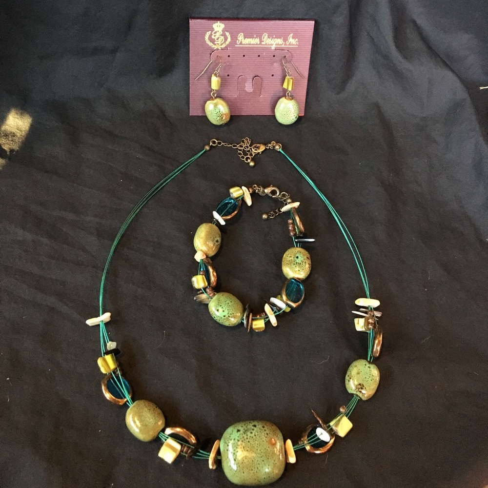 PREMIER DESIGNS- NEVER WORN!!! Jewelry set