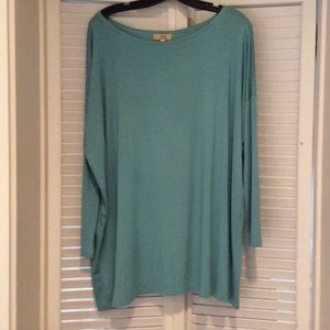 Piko light turquoise long sleeve shirt