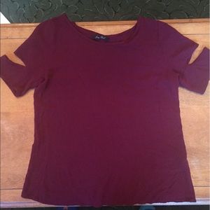 Honey Punch Split Back, Split Sleeve T-Shirt