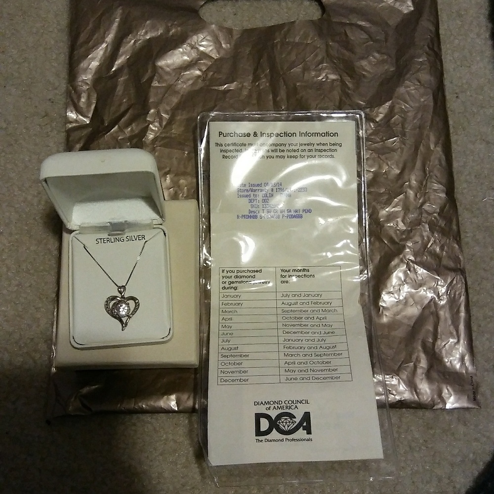 A crystal necklace