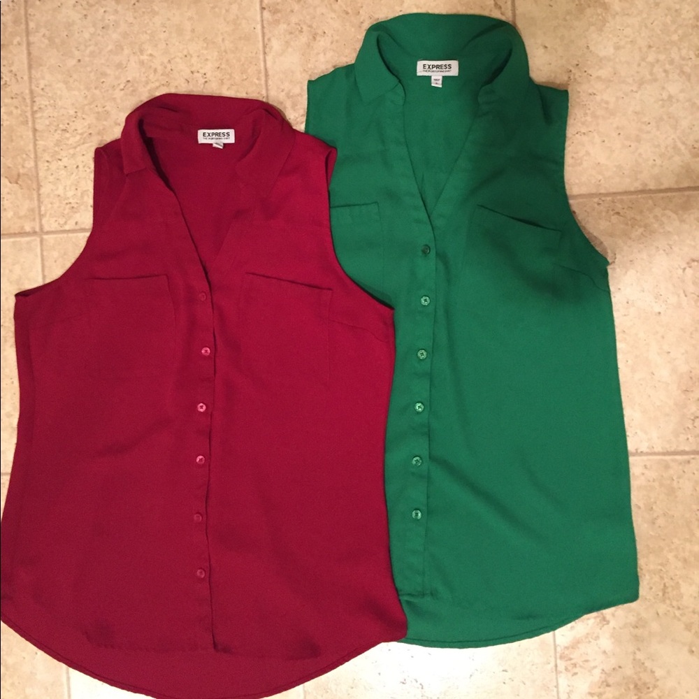 Express portofino sleeveless tops