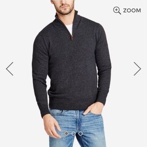 Bonobos lambswool charcoal sweater S men's