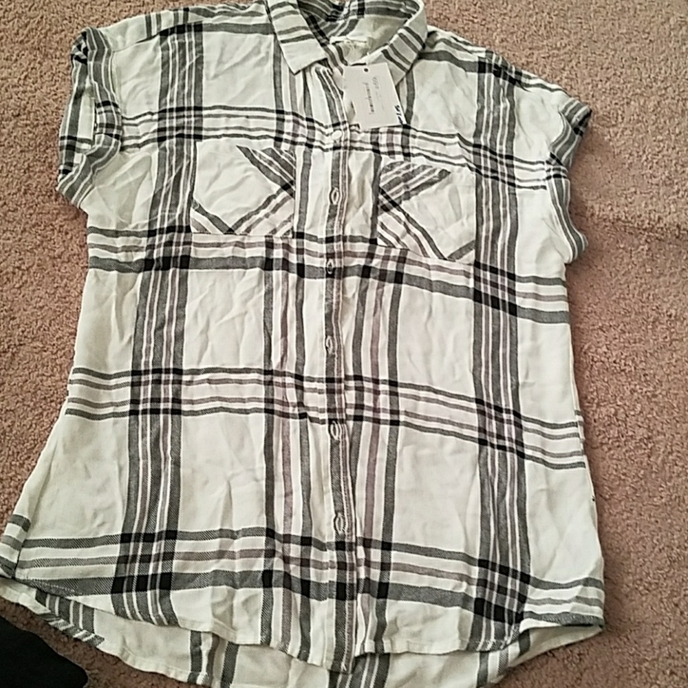 Boutique plaid top