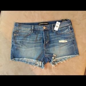Express denim shorts