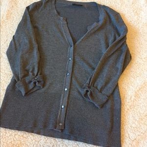 Gray cardigan