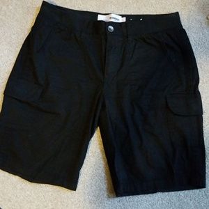 Sonoma black cargo shorts size 10 Nwot