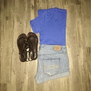 Abercrombie & Fitch light jean shorts