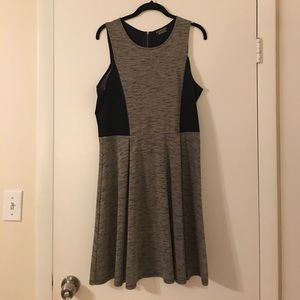 Papermoon Gray and Black Dress