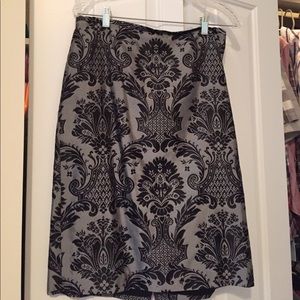 Gorgeous silver and black power skirt
