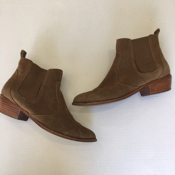GAP Shoes Gap Brown Suede Ankle Booties Size 8 Womens