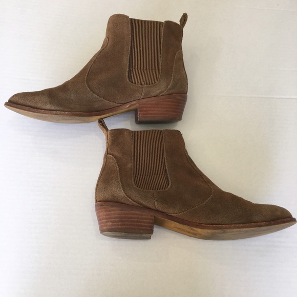 GAP Shoes Gap Brown Suede Ankle Booties Size 8 Womens